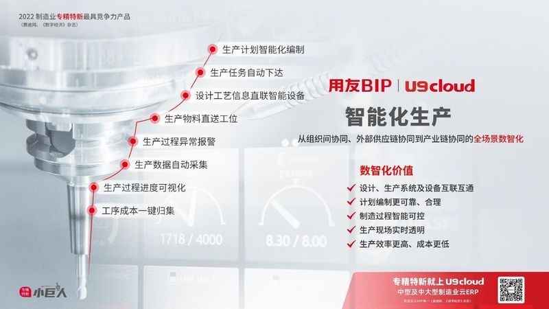 賦能“中國(guó)智造”，用友U9 cloud智能工廠建設(shè)